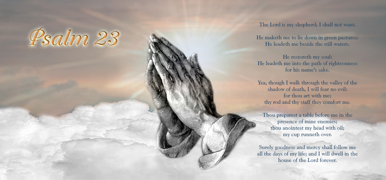 HP-AG-104-BZ Psalm 23 Bronze